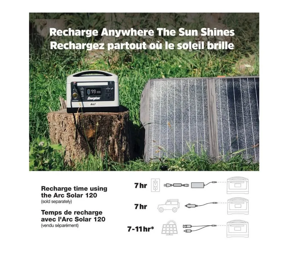 Brand New Energizer Arc5 500Wh Power Station image indicator(3)