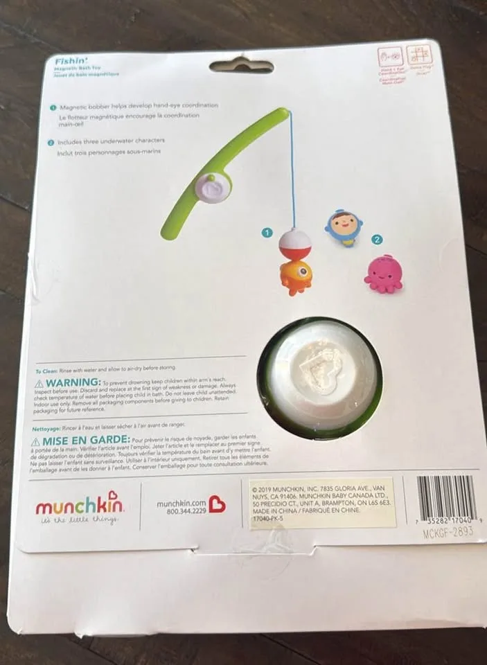 Munchkin Fishin’ magnetic bath toy image indicator(2)
