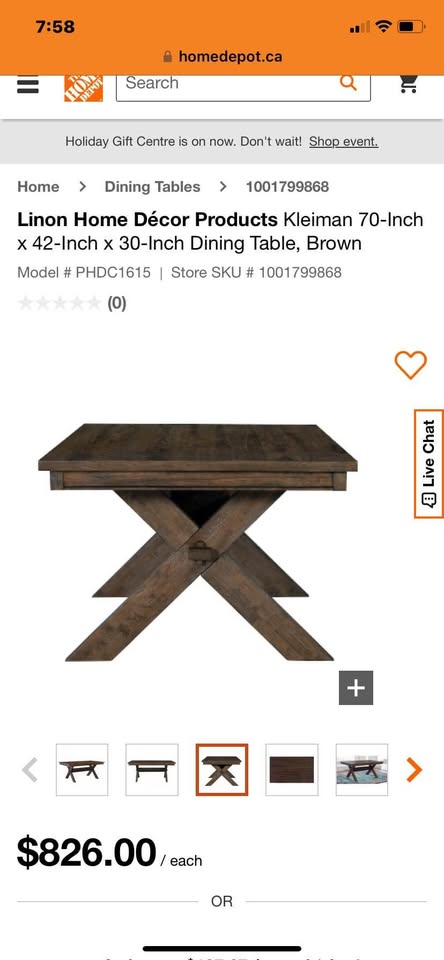 Dining table dark brown - photo 2