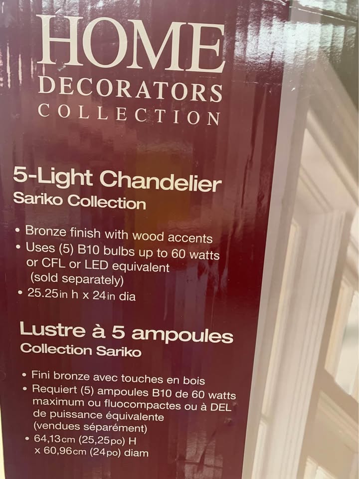 5 Light Chandelier - photo 2