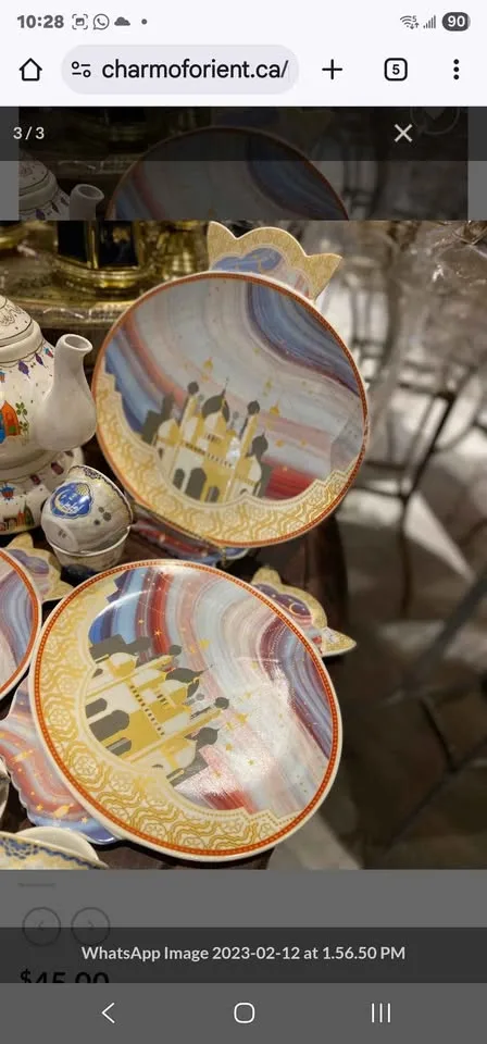 Ramadan 3 round plate set NEW image indicator(2)