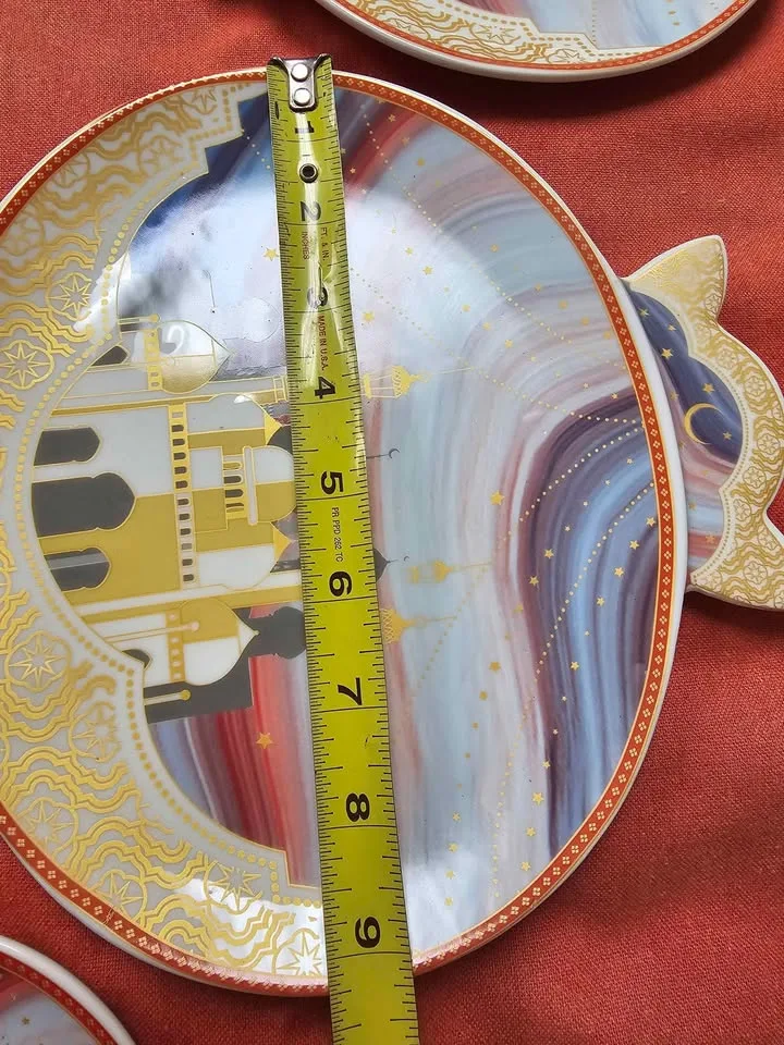 Ramadan 3 round plate set NEW image indicator(4)