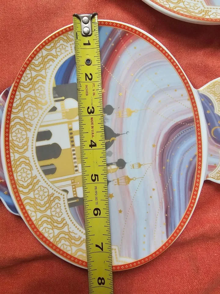 Ramadan 3 round plate set NEW image indicator(5)