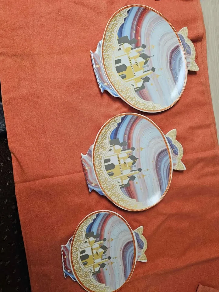 Ramadan 3 round plate set NEW image indicator(6)