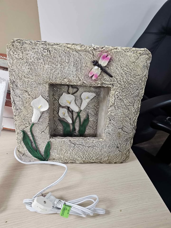 Lighted Shadow Box Calla Lily and Dragonfly 3D - photo 3