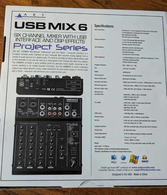 ART USB Mix 6 image indicator(2)