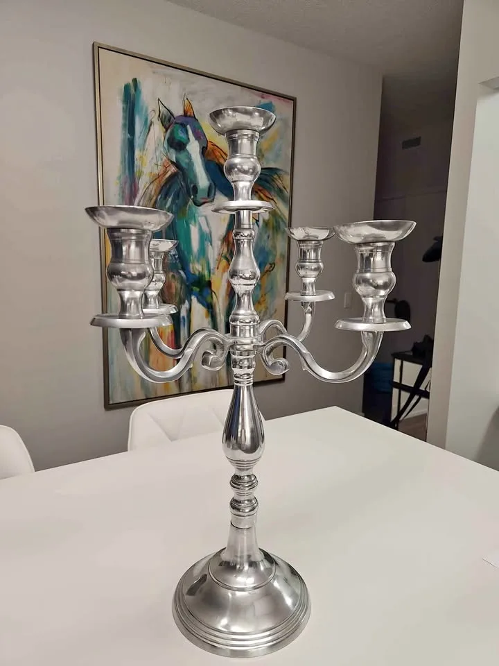 Beautiful metal candle holder