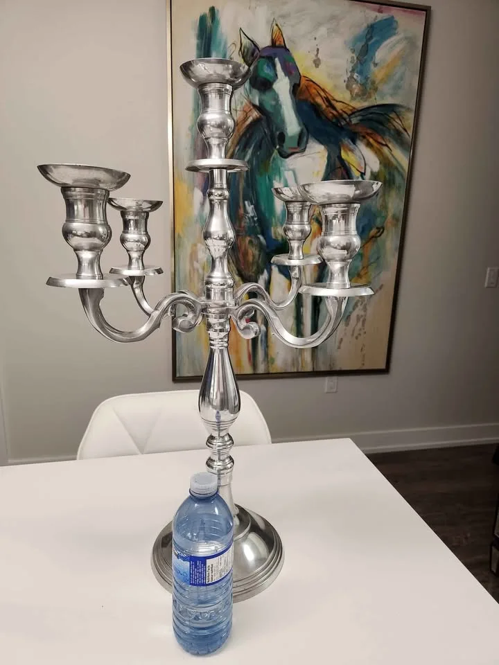 Beautiful metal candle holder image indicator(3)