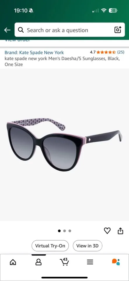 kate spade New York Daesha/S Sunglasses, Black image indicator(4)