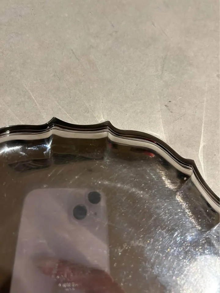 Vintage Oneida Trinket Tray E.P. Brass Decorative Catch All Tray image indicator(5)