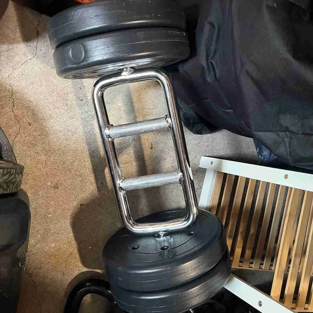 Cap Barbell Olympic Triceps Bar with Weights thumbnail