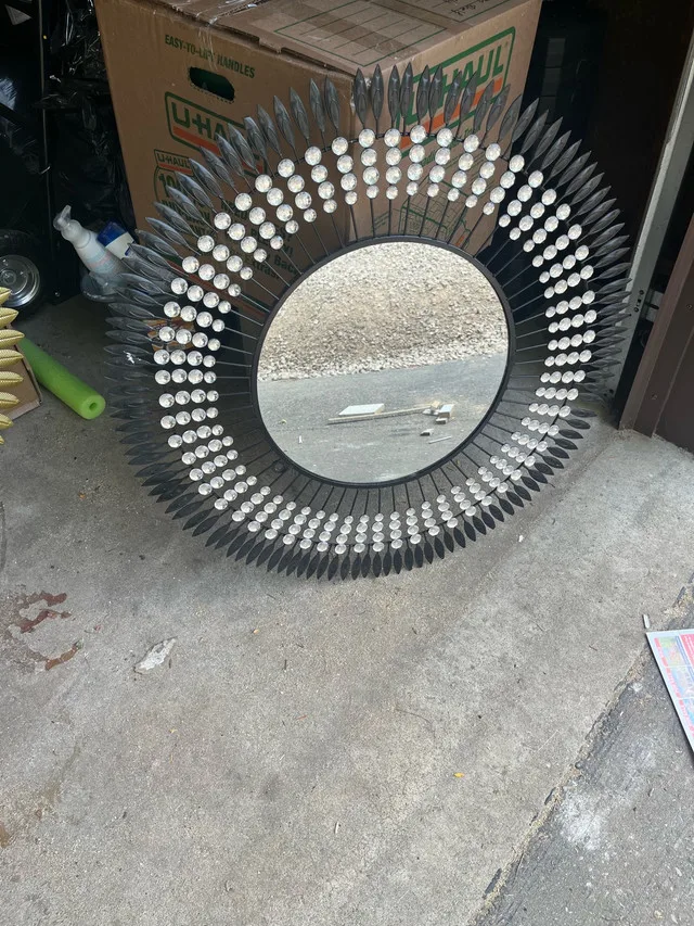 Jeweled Round Mirror thumbnail