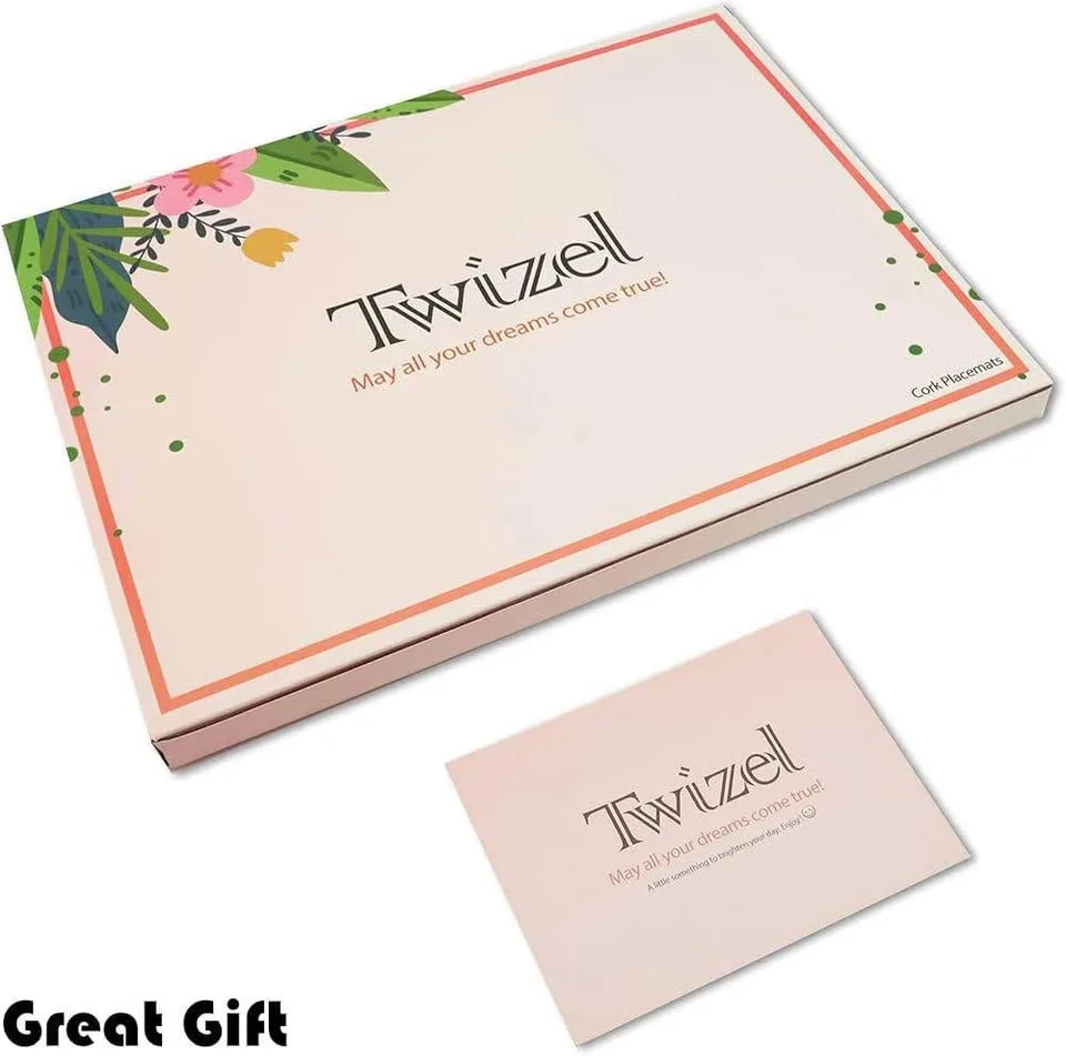 New Cute Egg Cork Placemat Set of 4 - 16"x12" image indicator(5)