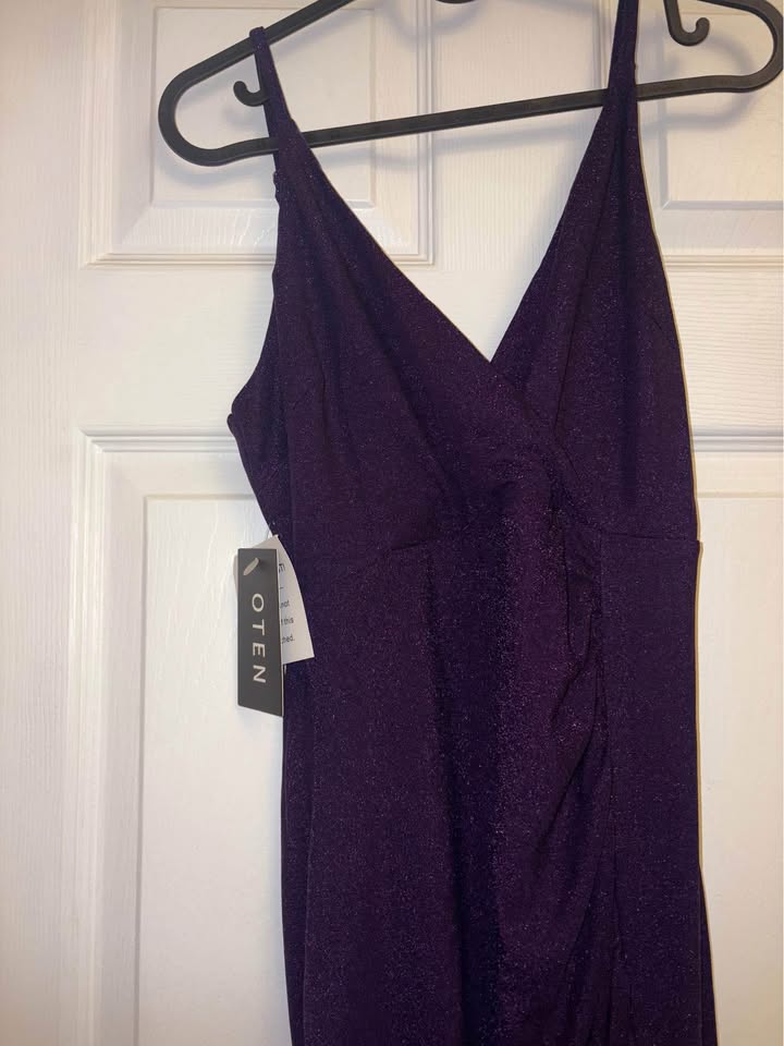 Brand new purple Glitter Dress - Size L - photo 2