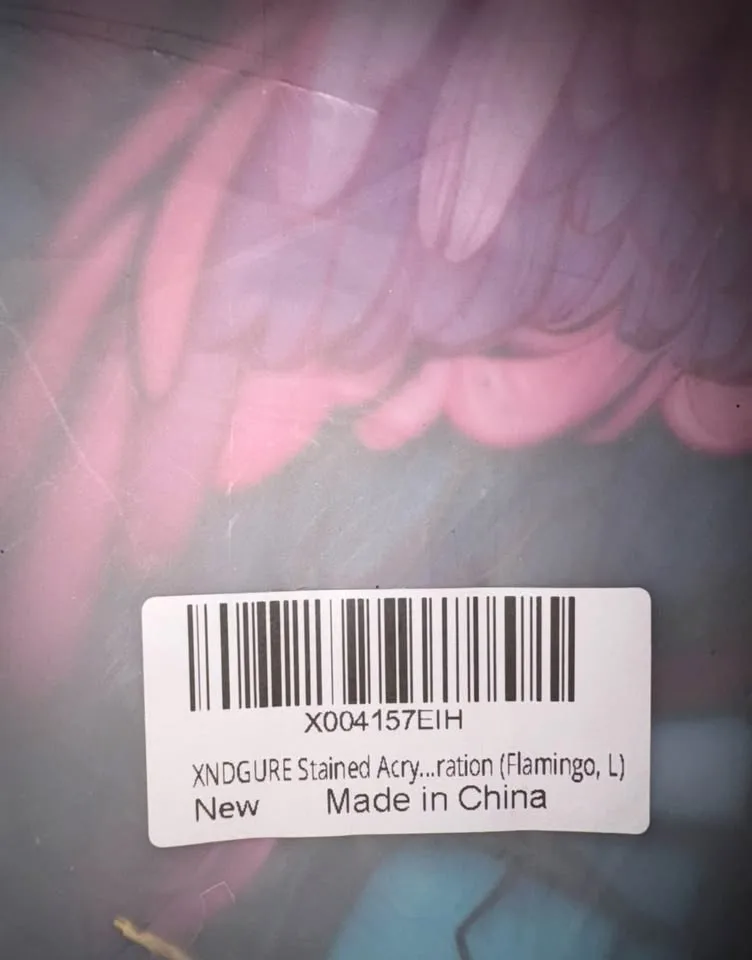 New Flamingo Stained Glass Wall Hanging/ Wall Decor image indicator(7)