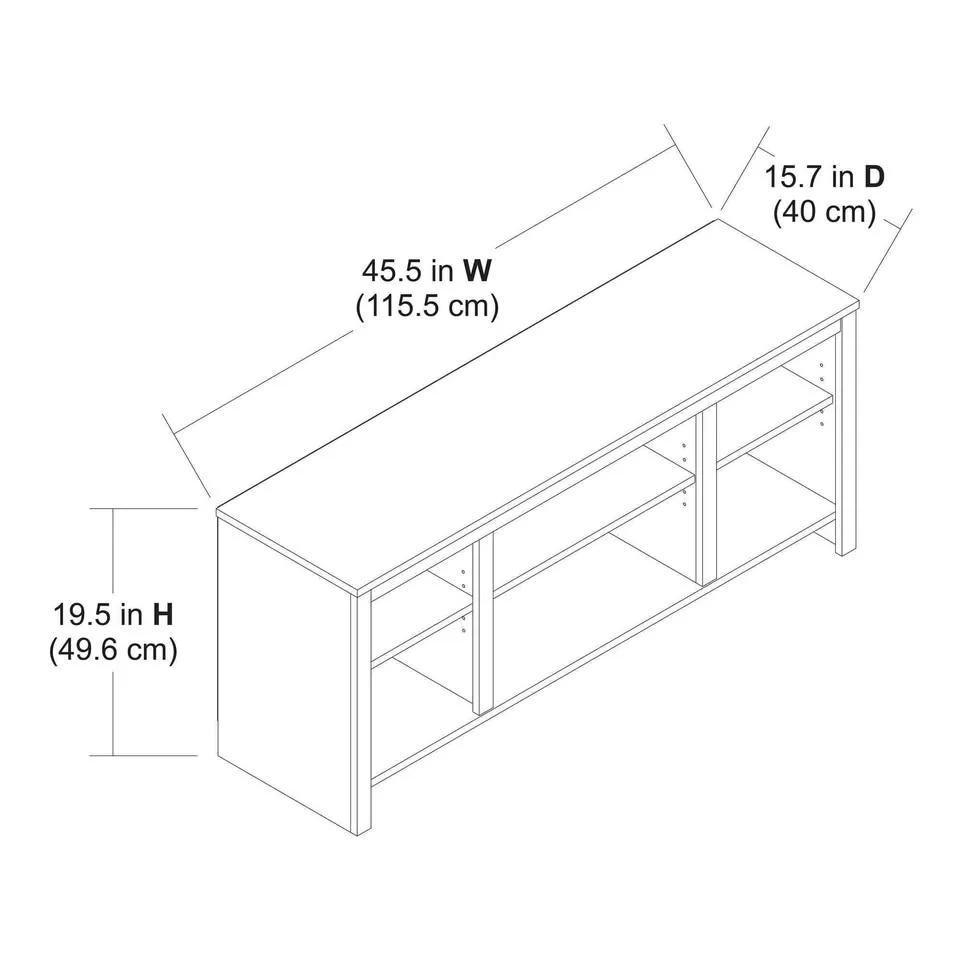Mainstay Parsons TV Stand- white image indicator(3)
