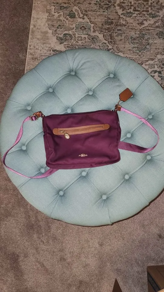 Coach Sawyer crossbody bag- plum image indicator(2)