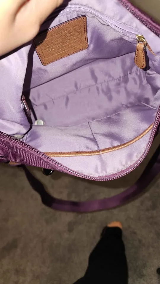 Coach Sawyer crossbody bag- plum image indicator(4)