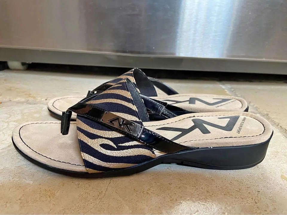 Women’s Anne Klein Zebra Print Sandals, Size 8.5 thumbnail