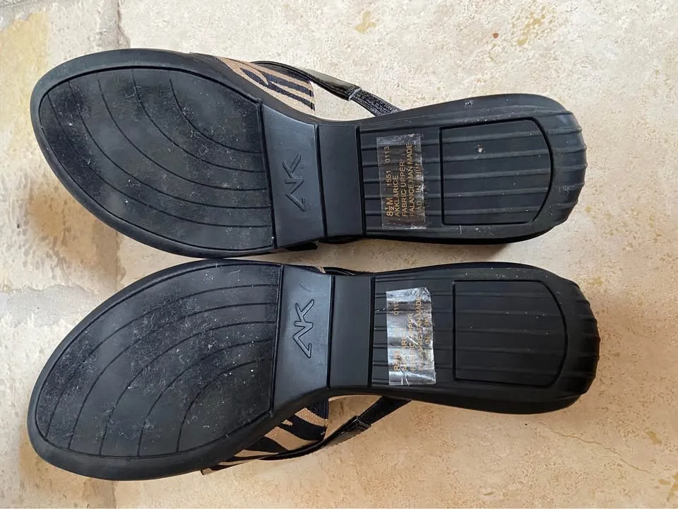 Women’s Anne Klein Zebra Print Sandals, Size 8.5 image indicator(8)