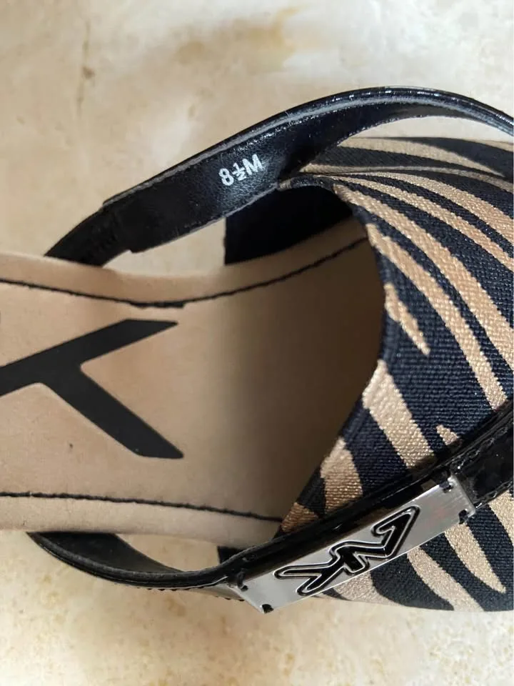 Women’s Anne Klein Zebra Print Sandals, Size 8.5 image indicator(9)