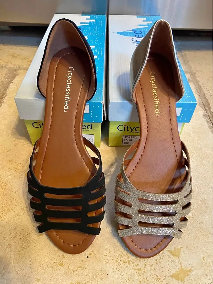 Two Pair of Women’s Sandals, size 8. New! Both for $10 thumbnail