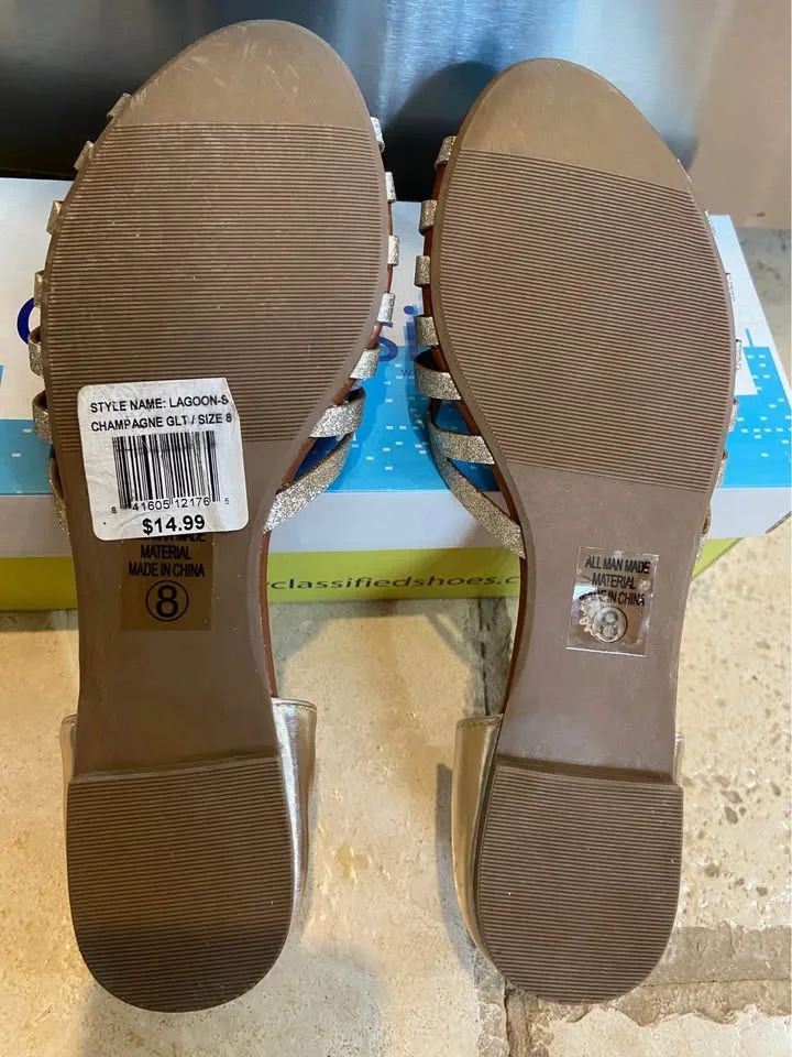 Two Pair of Women’s Sandals, size 8. New! Both for $10 image indicator(6)