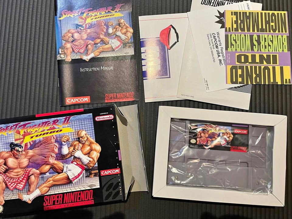 SNES Street Fighter II Turbo, CIB in Great Condition