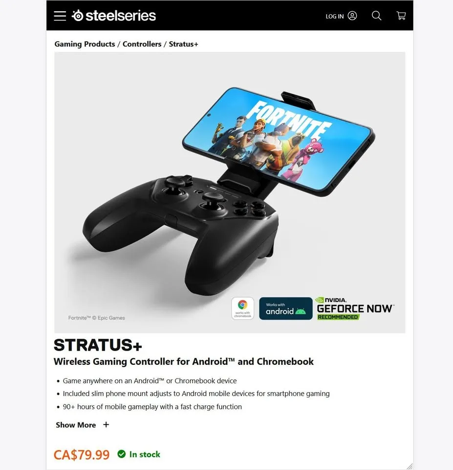 New ✨ - SteelSeries Stratus+ Wireless Controller image indicator(2)