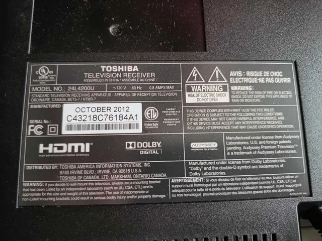 Toshiba TV/Monitor image indicator(3)