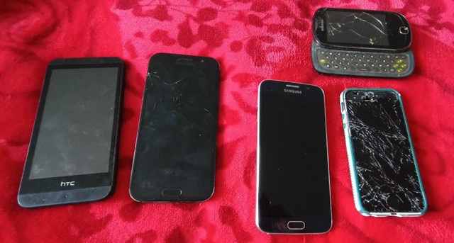 5 phones - Samsung, HTC & apple brand