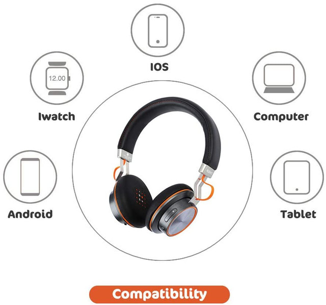 NUBWO Bluetooth Headphones, Wireless with Microphone Cell - photo 3