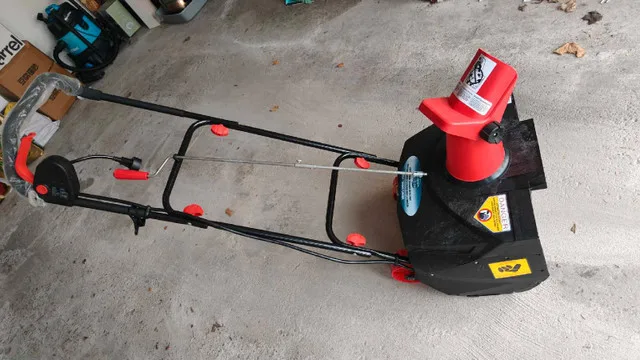 Costco electric snow blower