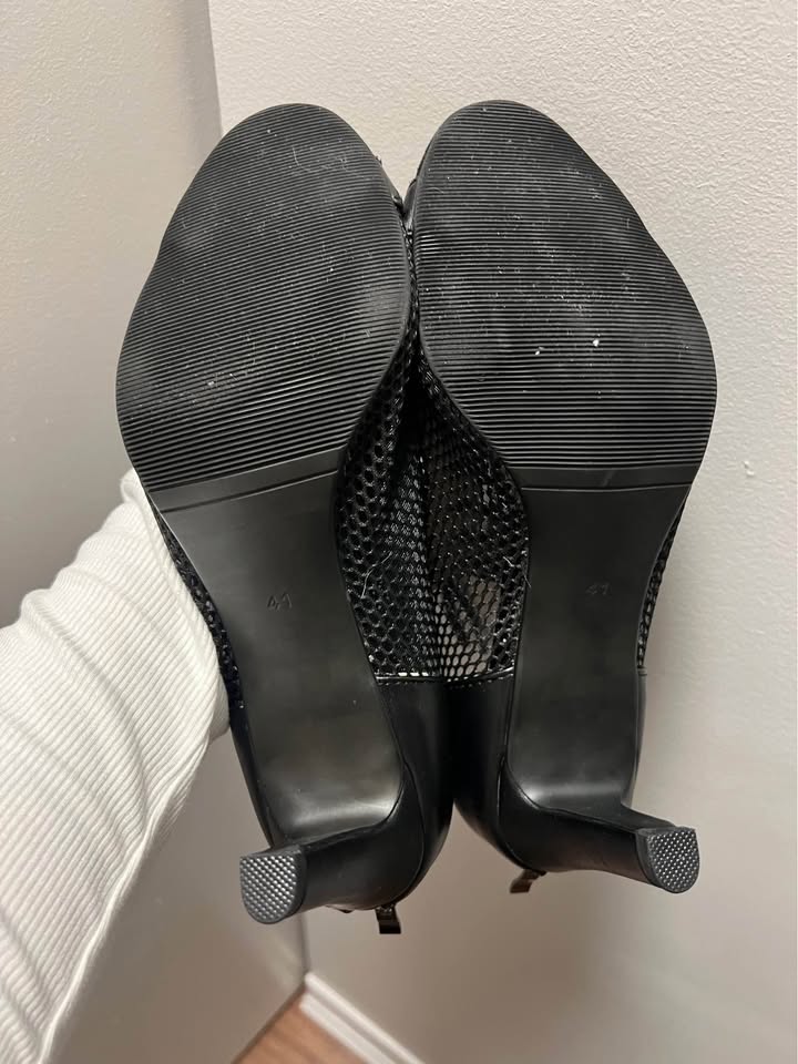 Latin dance heels 3 inch black size 8.5 dance boots - photo 5
