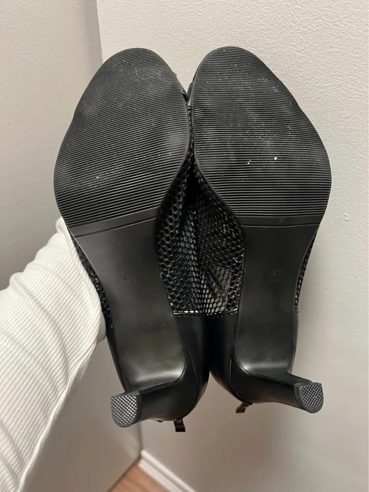 Latin dance heels 3 inch black size 8.5 dance boots image indicator(5)