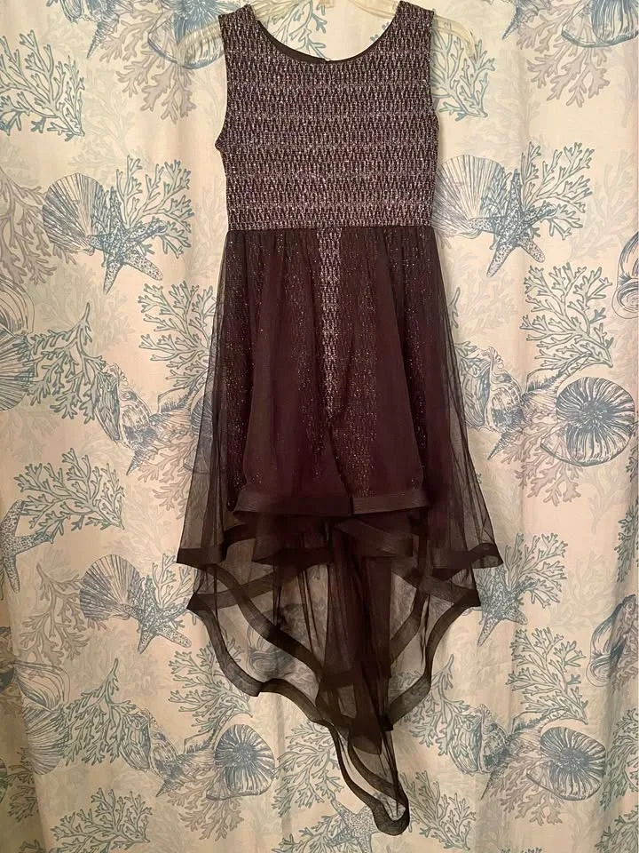 Girl’s fancy black sparkly dress, size 12. *Excellent Condition! thumbnail