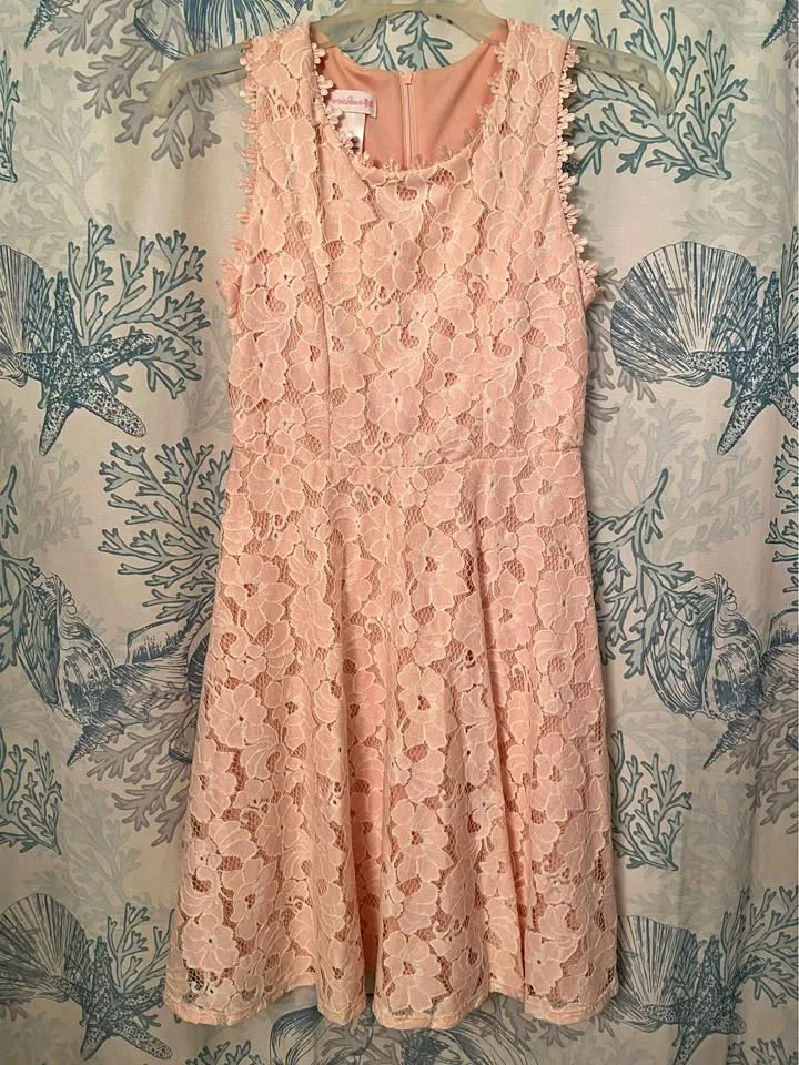Girl’s pink dress, size 14 thumbnail