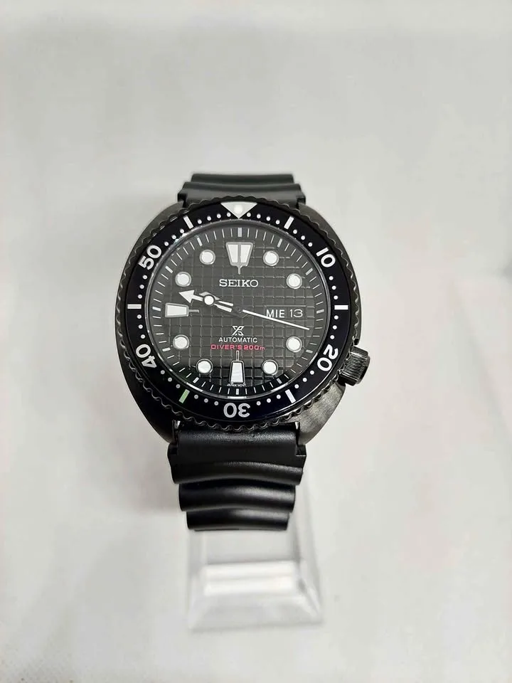 Seiko Black Turtle Mod Men's Automatic watch thumbnail