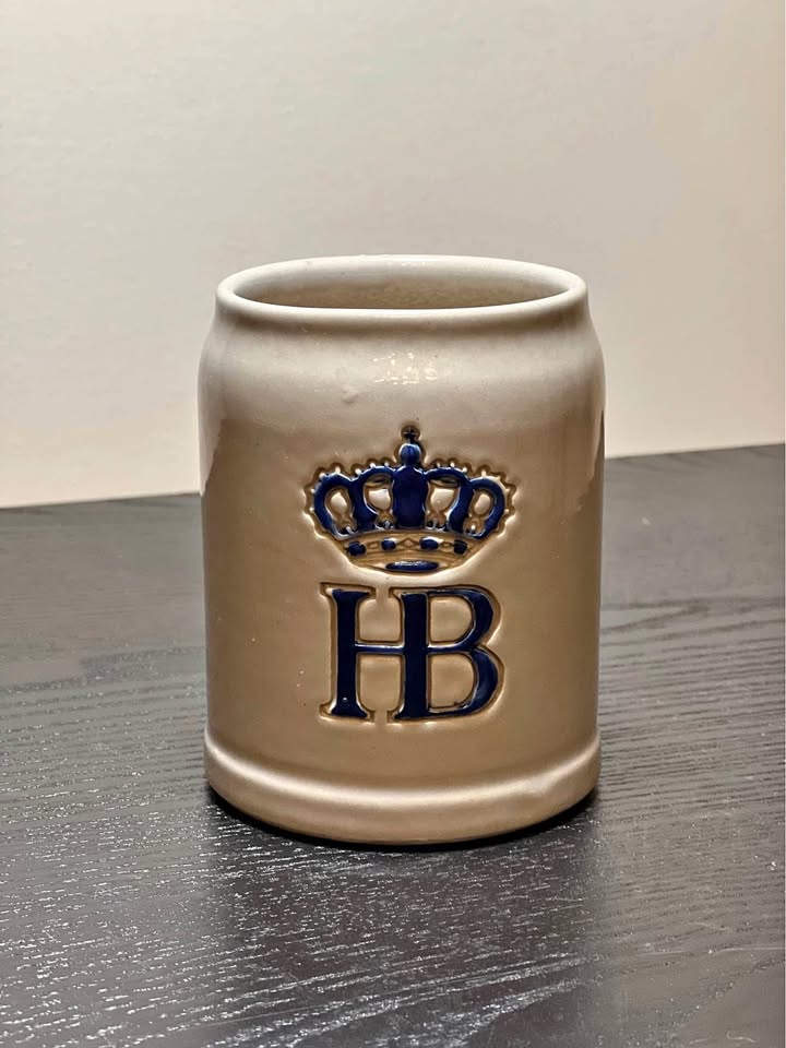 Hofbräuhaus Stein - Gray & Cobalt Stoneware Mug