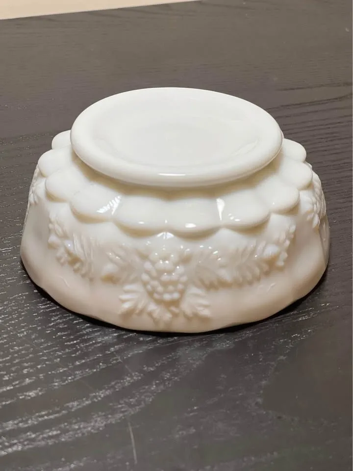 Westmoreland Paneled Grape Milk Glass Bowl image indicator(5)