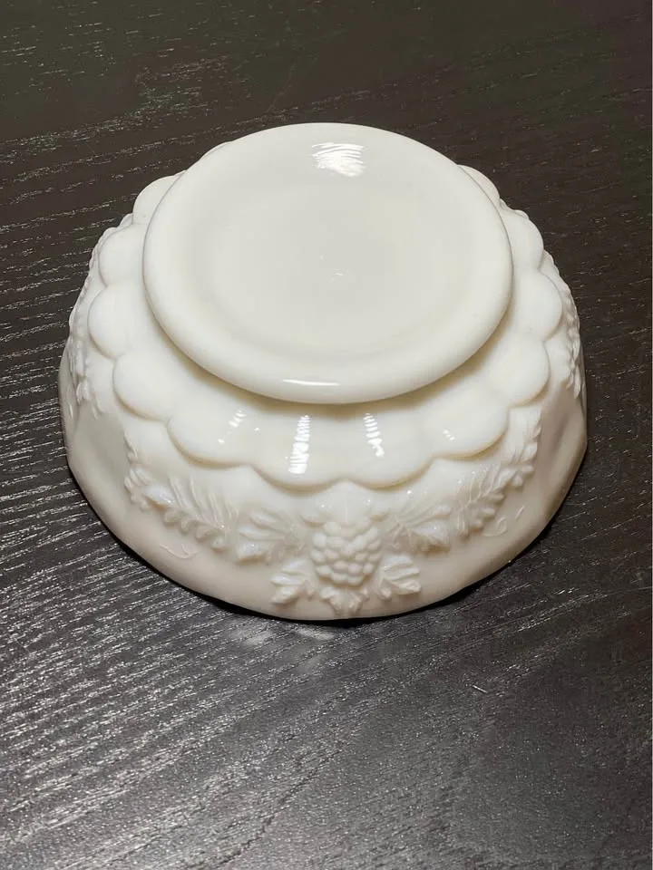 Westmoreland Paneled Grape Milk Glass Bowl image indicator(6)