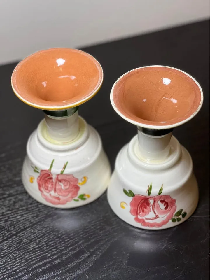 Vintage Stangl Wild Rose Goblets image indicator(5)