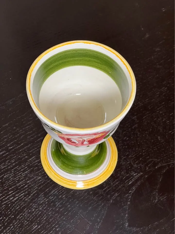 Vintage Stangl Wild Rose Goblets image indicator(8)