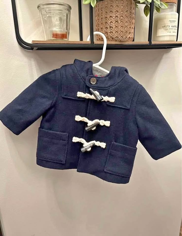 GAP Boys Dress Coat Navy - Size 0-6 Months