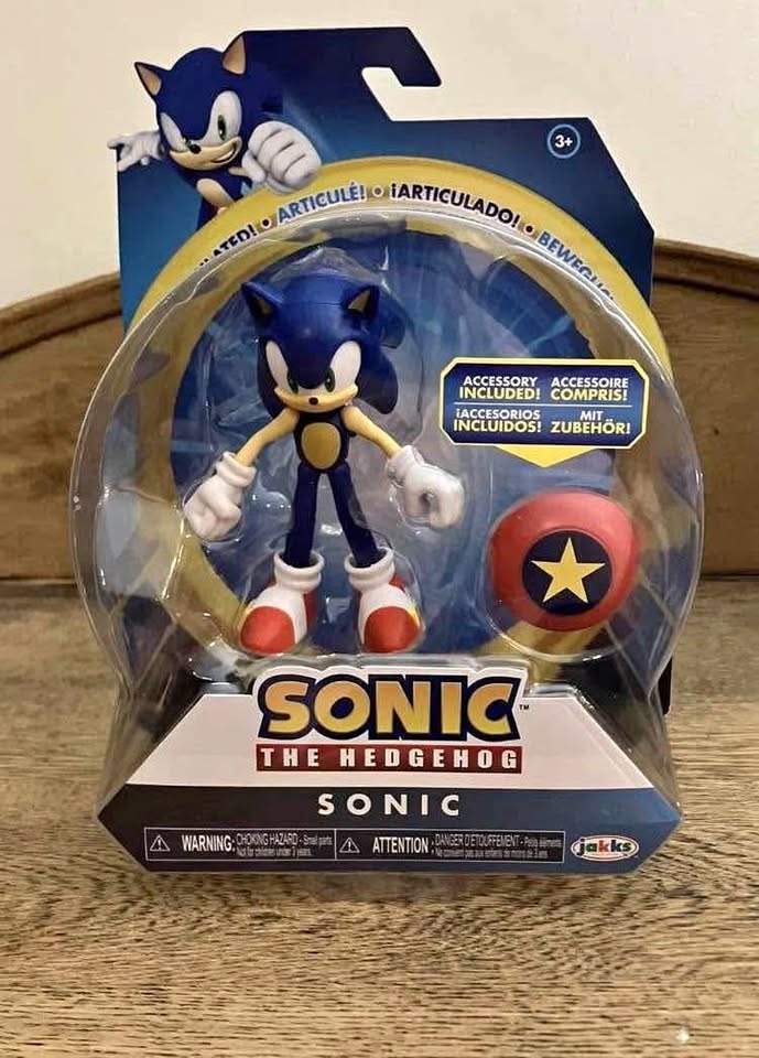 Sonic Hedgehog 4" Mini Figure Collection w/Star Spring