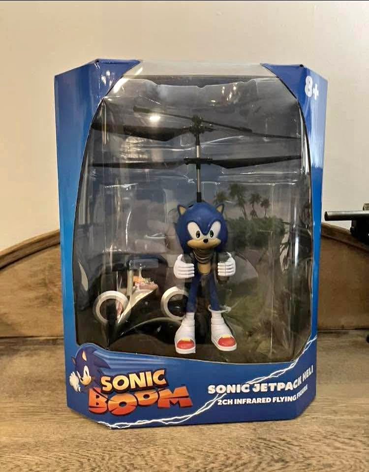Sonic Boom Jetpack Heli Remote Control Flying Figure Toy