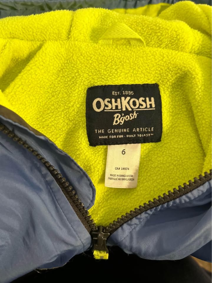 Boys Oshkosh spring fall jacket size 6 - photo 4