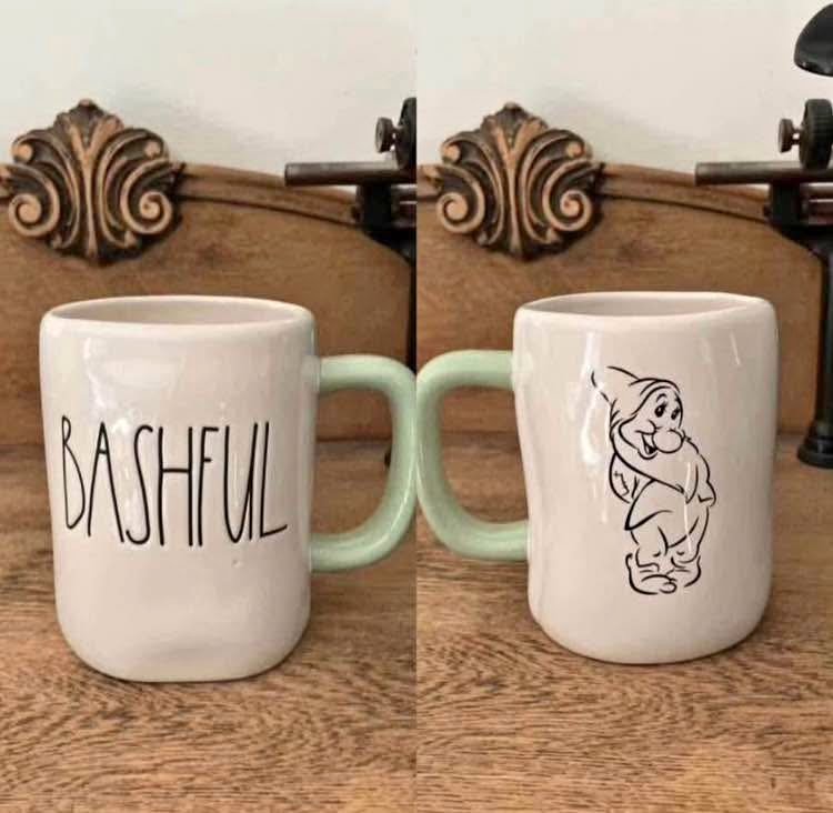Rae Dunn Disney Snow White Bashful Mug