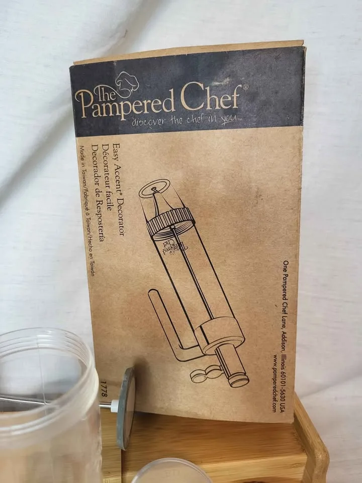 COMPLETE! Pampered Chef easy Accent Decorator image indicator(4)