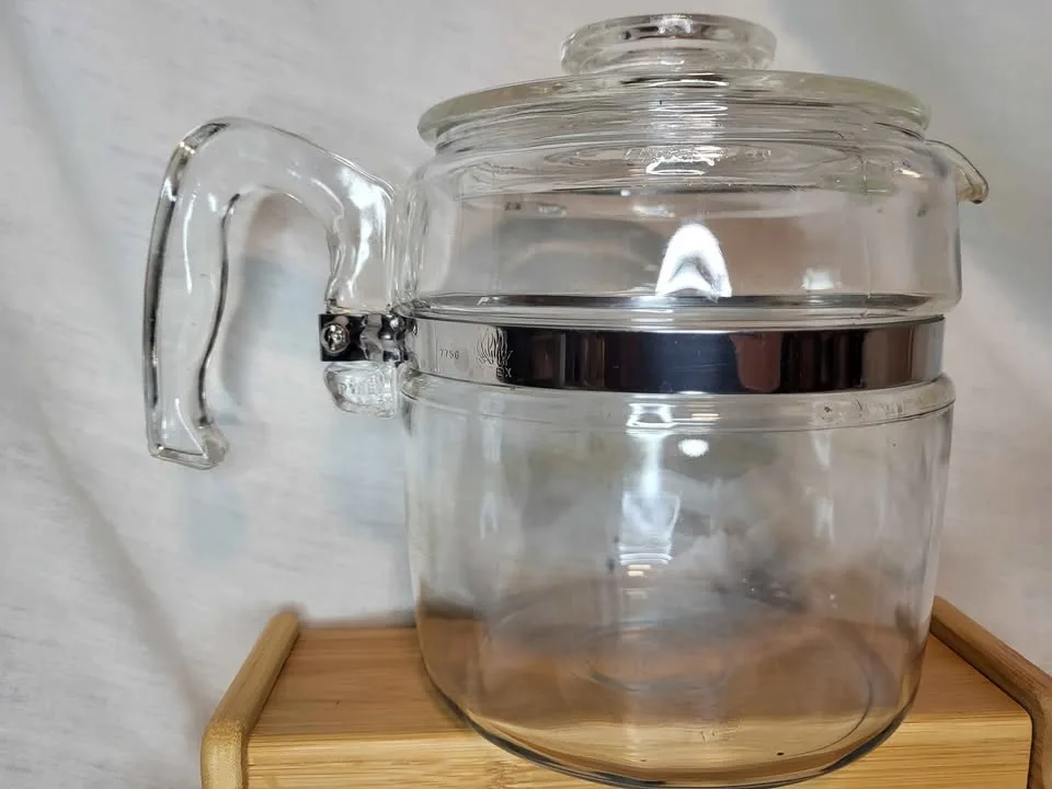 Vintage PYREX Flameware Coffee Pot 4-6 cups 7756-B image indicator(2)